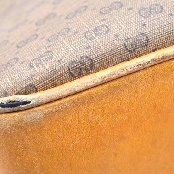 GUCCI Micro GG Vintage PVC Leather Shoulder Hand Tote Bag Brown​​​ - Picture 13 of 16